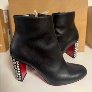 Louboutin studded heel boot